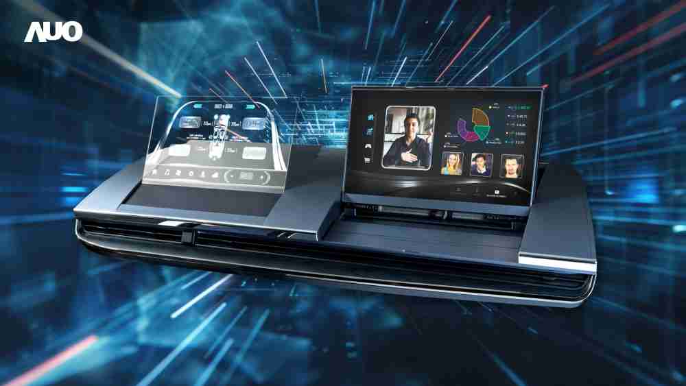 万利Micro LED Display HMI解决方案打造透明Micro LED前座仪表，，呈现信息并保留驾驶视野开阔；亦为副驾驶座乘客打造收放自如的Micro LED屏幕，，，在不影响显示质量的前提于显示区内建镜头，，让用户能与视讯对象直接眼神接触，，提供绝佳的双向沟通体验