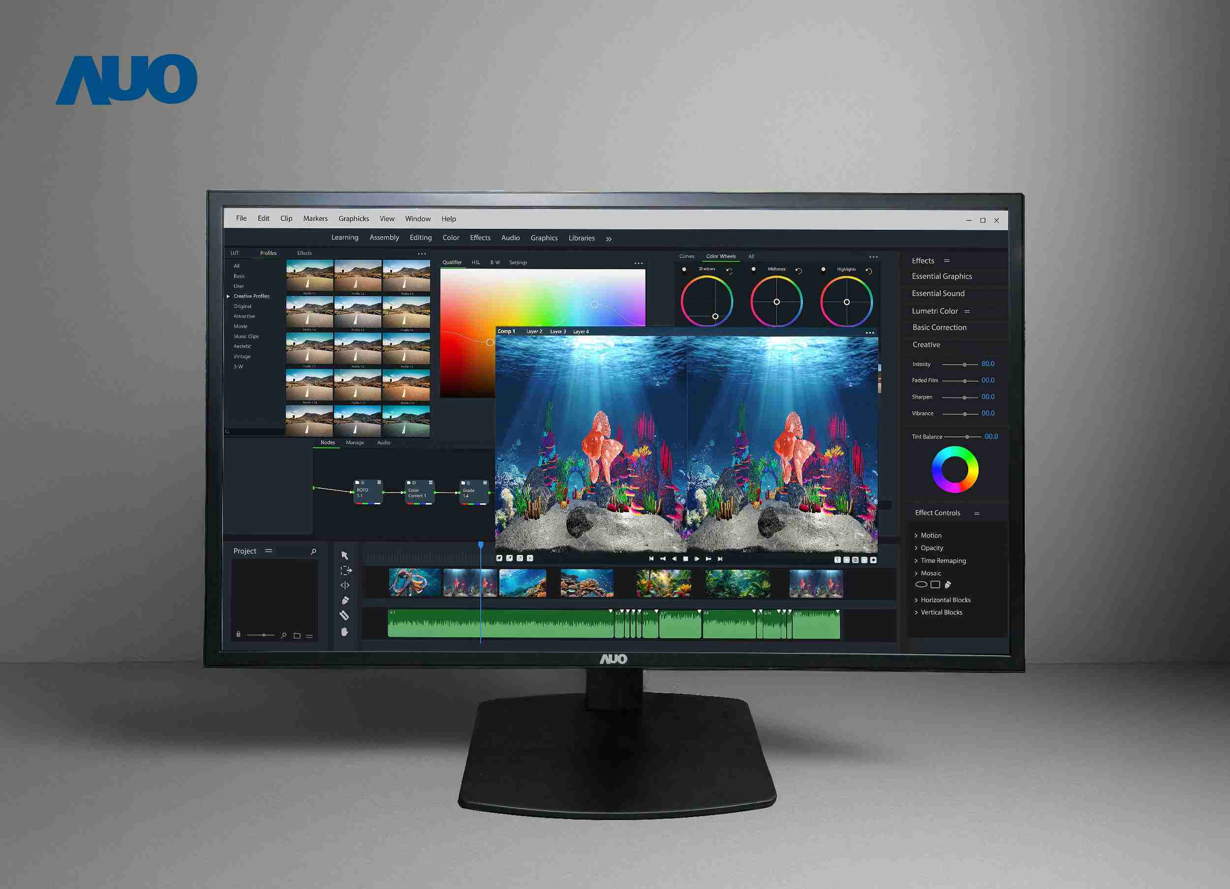 万利开发32吋2D/3D专业桌上型显示器，，拥有8K4K超高分辨率，，，并以低串扰算法优化3D显示效果，，，搭载自动眼球追踪功能，，能实时调整3D图像，，进行实时2D与3D无缝共存窗口，，提供图像设计工作者突破二维接口的崭新工作氛围与效率